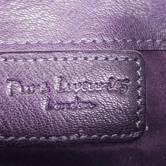 Pure Luxuries London Purple Leather Wallet - Picture 2 of 5